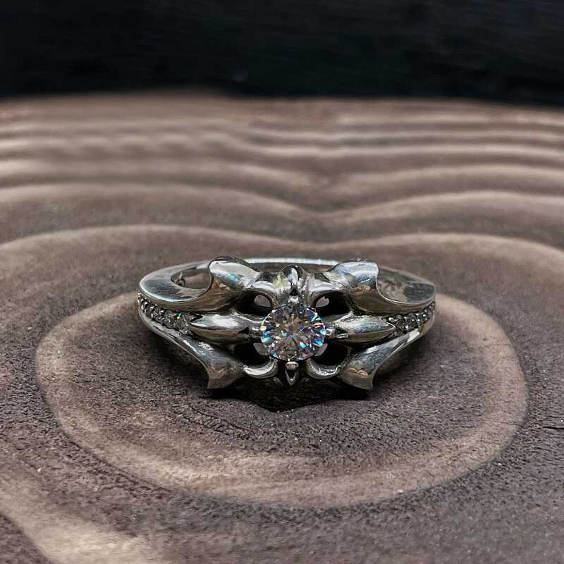 Chrome Hearts Cross Ring - Gothic 925 Sterling Silver Jewelry | David Studio