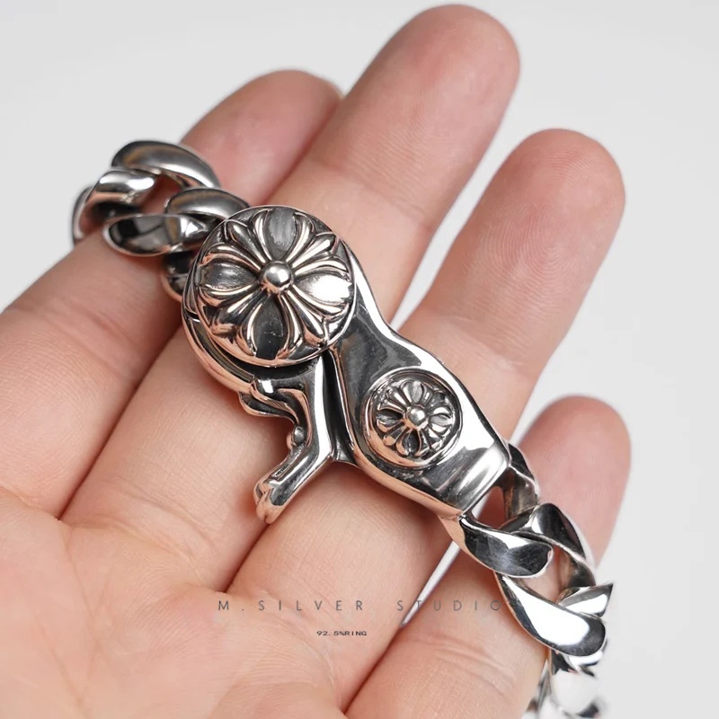 Chrome Hearts Cross Ring - Gothic 925 Sterling Silver Jewelry | David Studio