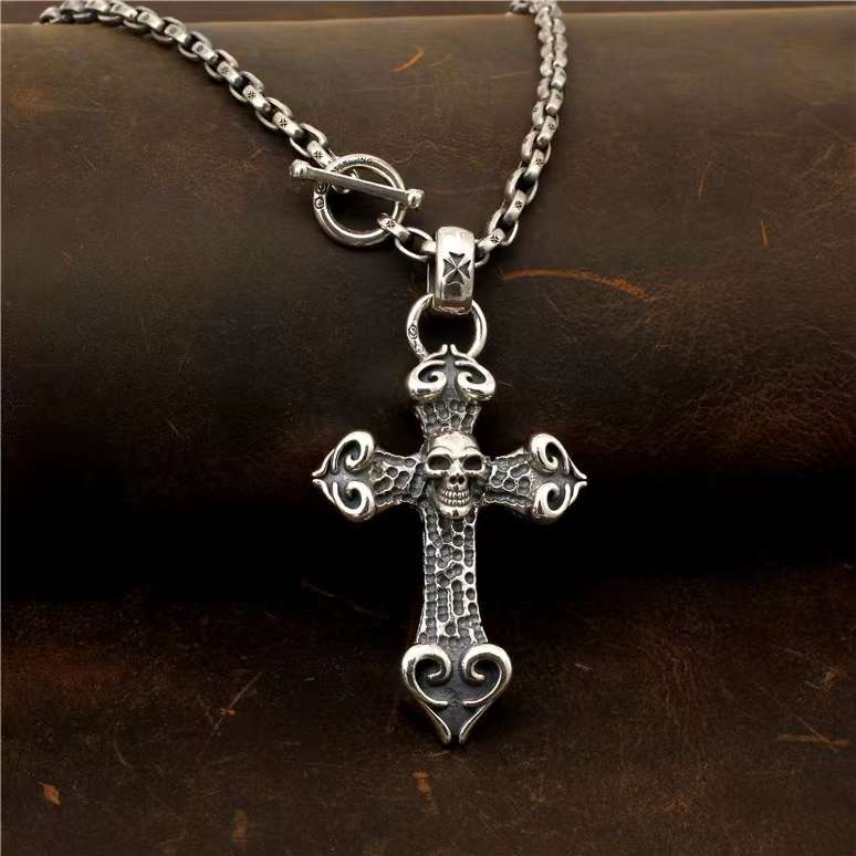 Chrome Hearts Cross Ring - Gothic 925 Sterling Silver Jewelry | David Studio