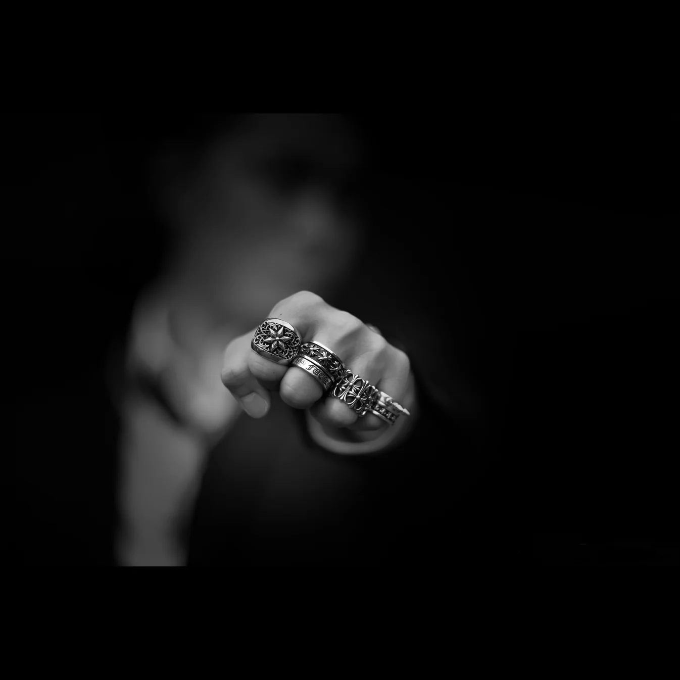 Chrome Hearts Cross Ring - Gothic 925 Sterling Silver Jewelry | David Studio