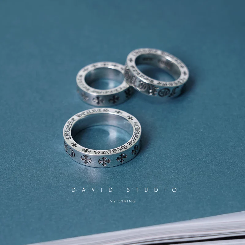 Chrome Hearts Cross Ring - Gothic 925 Sterling Silver Jewelry | David Studio