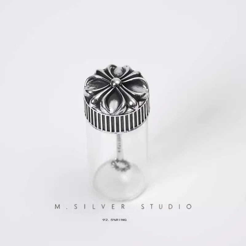 Chrome Hearts Cross Ring - Gothic 925 Sterling Silver Jewelry | David Studio