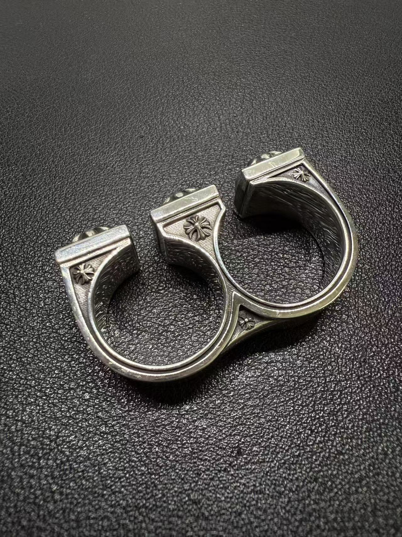 Chrome Hearts Cross Ring - Gothic 925 Sterling Silver Jewelry | David Studio