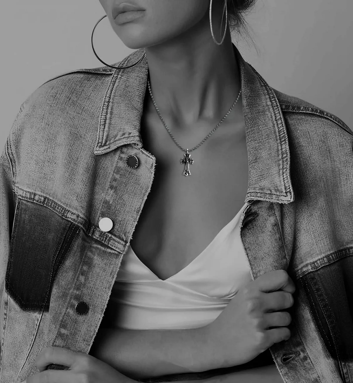 Chrome Hearts Cross Ring - Gothic 925 Sterling Silver Jewelry | David Studio