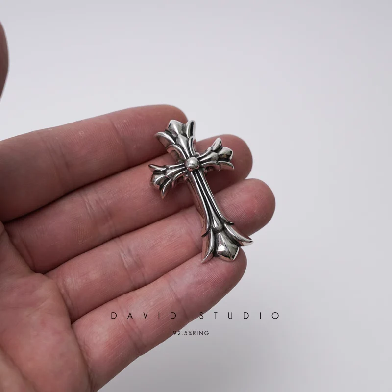 Chrome Hearts Cross Ring - Gothic 925 Sterling Silver Jewelry | David Studio