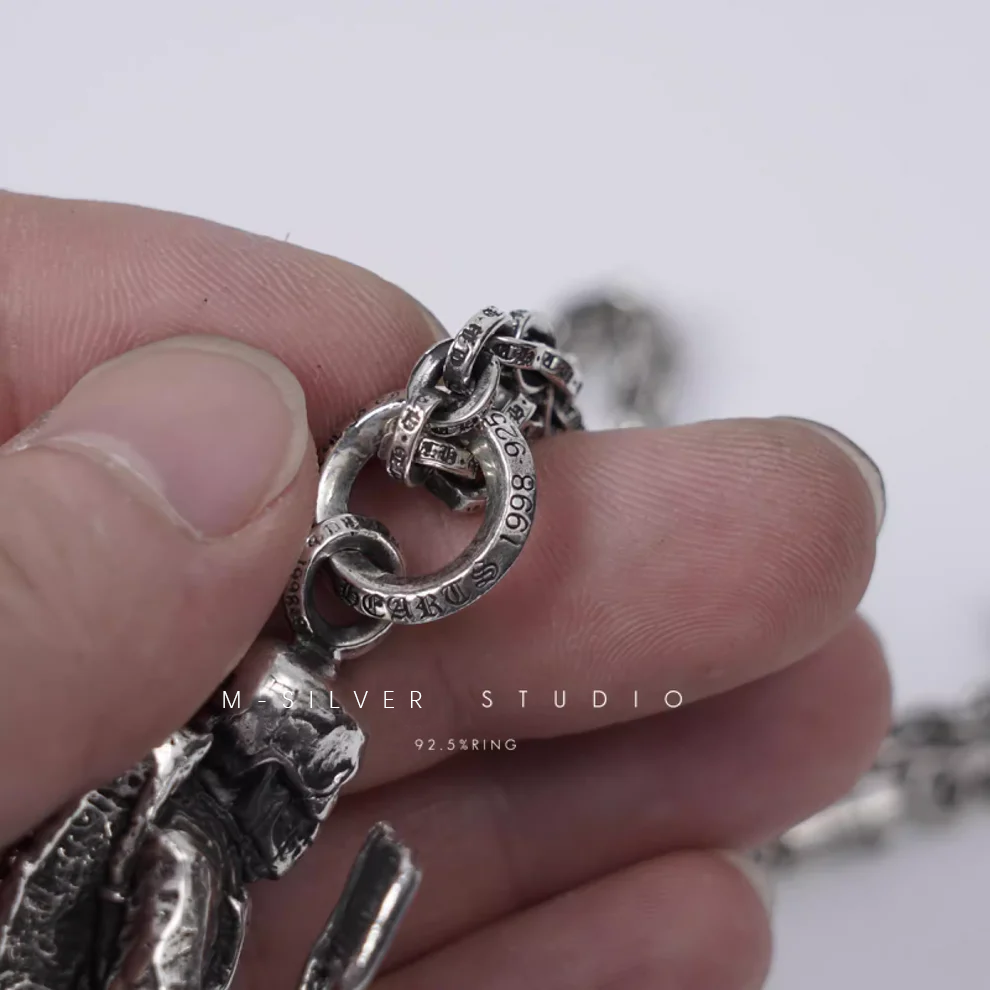 Chrome Hearts Cross Ring - Gothic 925 Sterling Silver Jewelry | David Studio