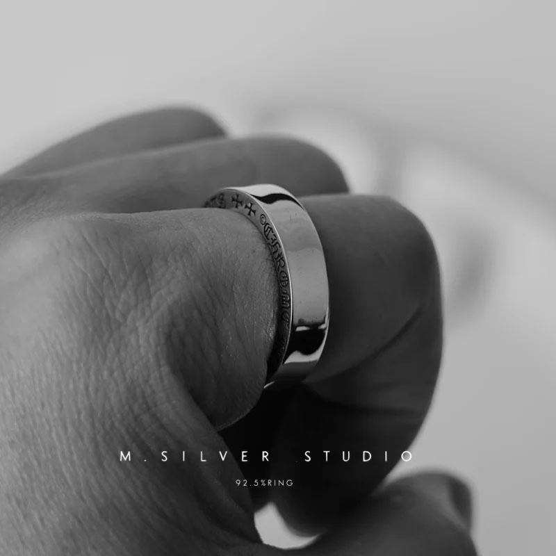 Chrome Hearts Cross Ring - Gothic 925 Sterling Silver Jewelry | David Studio