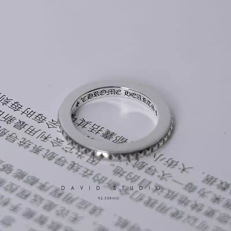 Chrome Hearts Cross Ring - Gothic 925 Sterling Silver Jewelry | David Studio