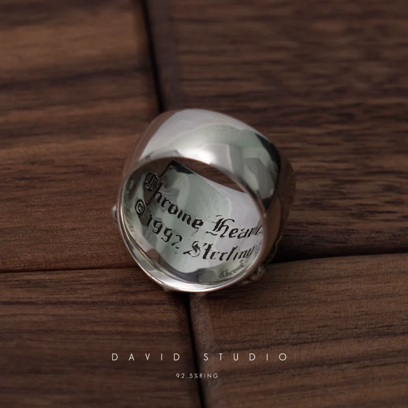 Chrome Hearts Cross Ring - Gothic 925 Sterling Silver Jewelry | David Studio