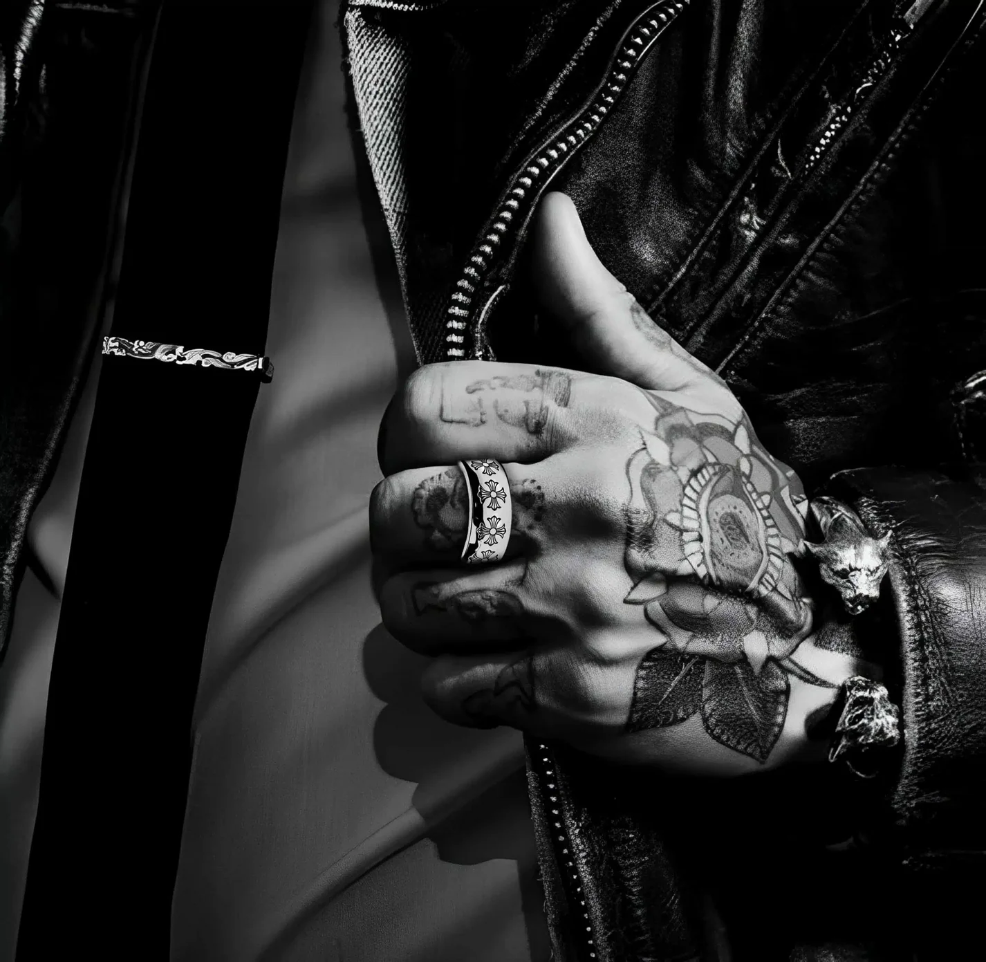 Chrome Hearts Cross Ring - Gothic 925 Sterling Silver Jewelry | David Studio