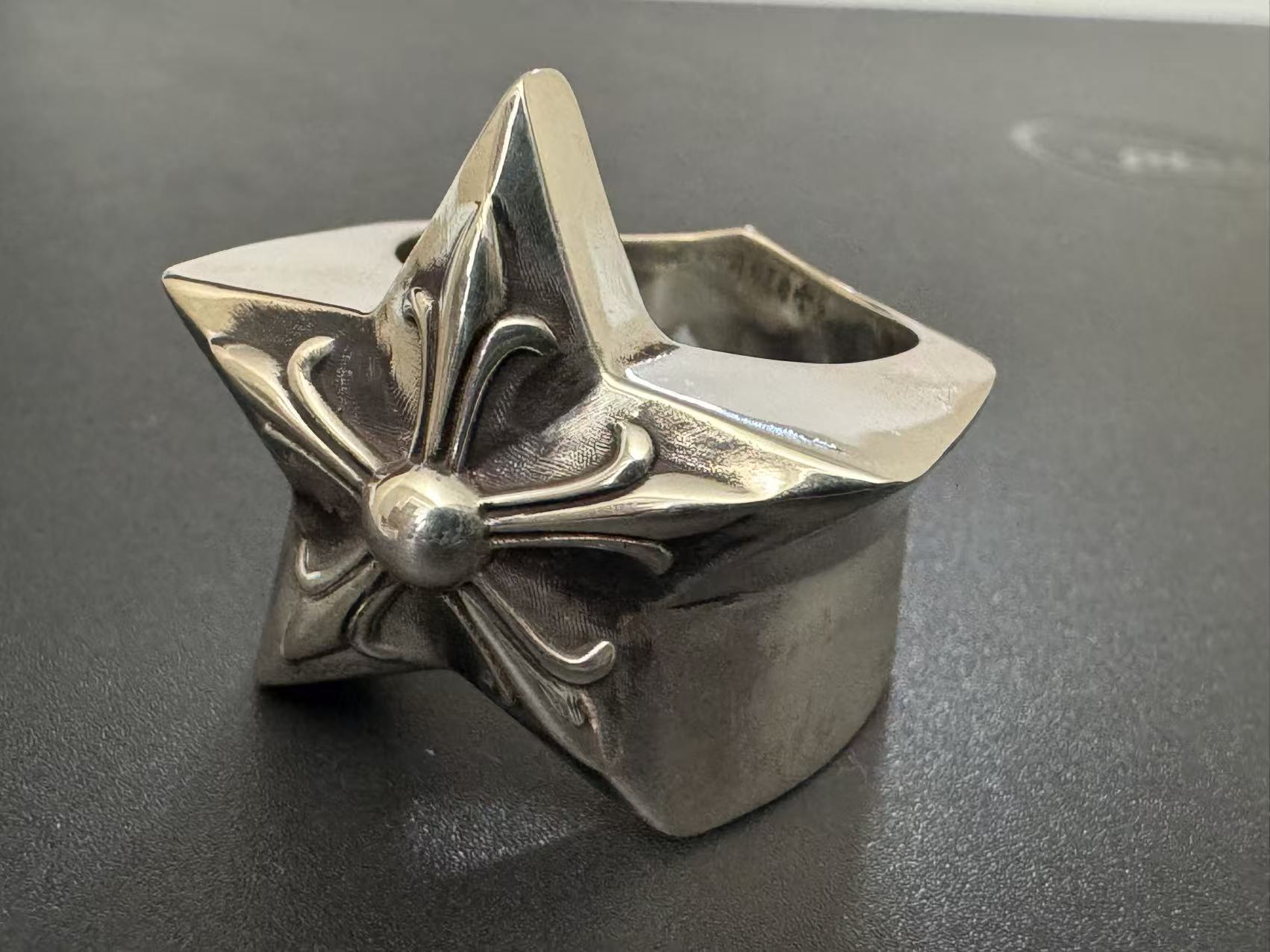 Chrome Hearts Cross Ring - Gothic 925 Sterling Silver Jewelry | David Studio