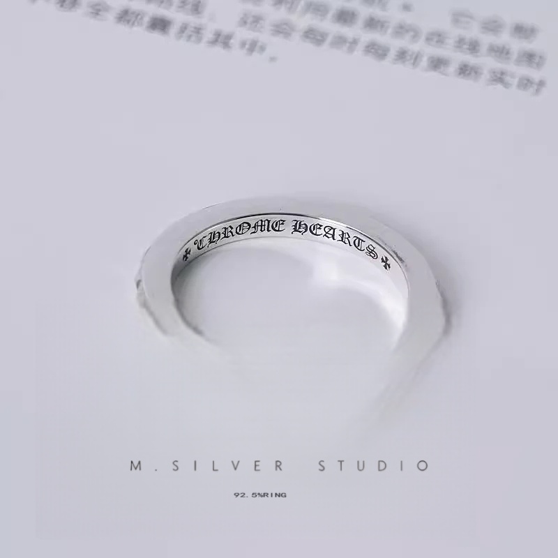 Chrome Hearts Cross Ring - Gothic 925 Sterling Silver Jewelry | David Studio