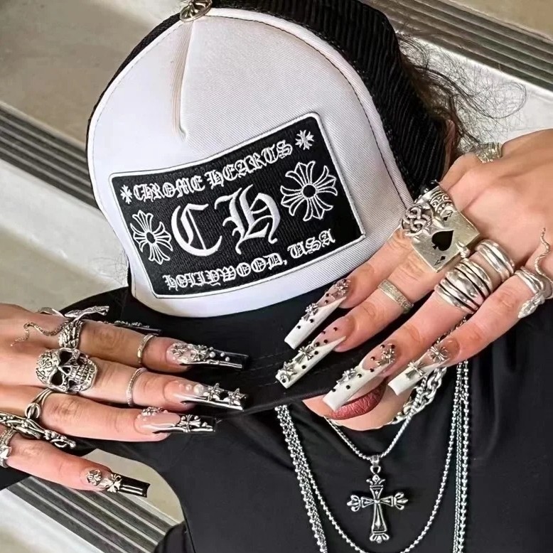 Chrome Hearts Cross Ring - Gothic 925 Sterling Silver Jewelry | David Studio