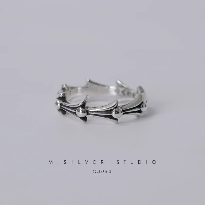 Chrome Hearts Cross Ring - Gothic 925 Sterling Silver Jewelry | David Studio