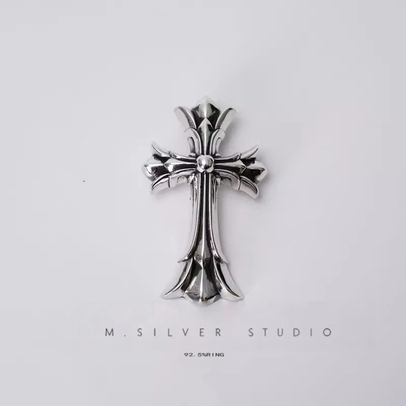 Chrome Hearts Cross Ring - Gothic 925 Sterling Silver Jewelry | David Studio
