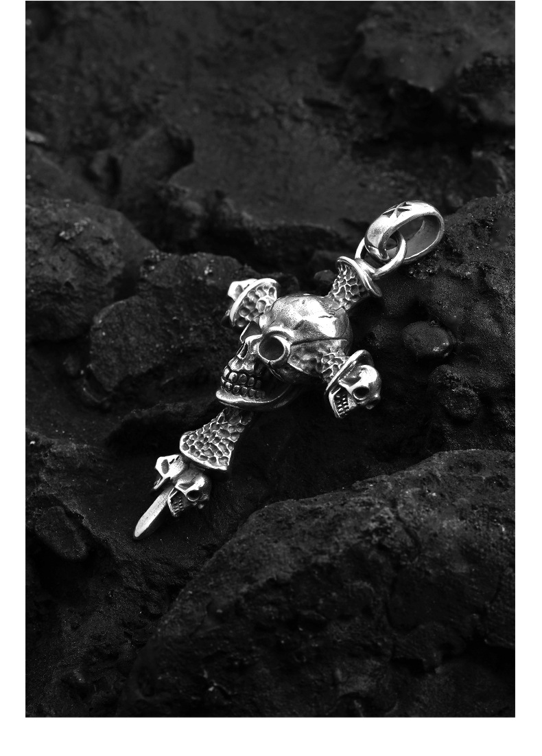 Chrome Hearts Cross Ring - Gothic 925 Sterling Silver Jewelry | David Studio