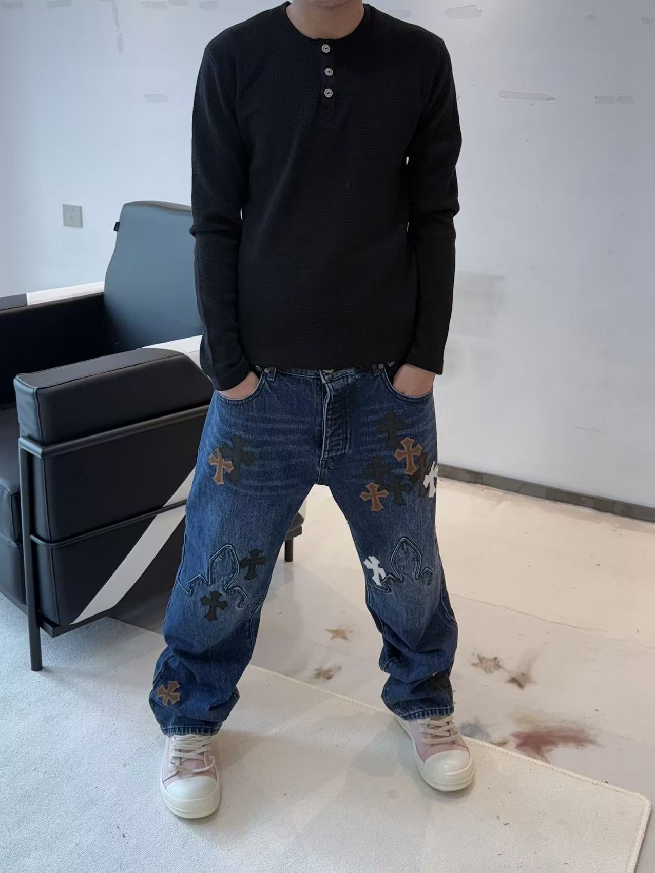 Chrome Hearts Cross Ring - Gothic 925 Sterling Silver Jewelry | David Studio