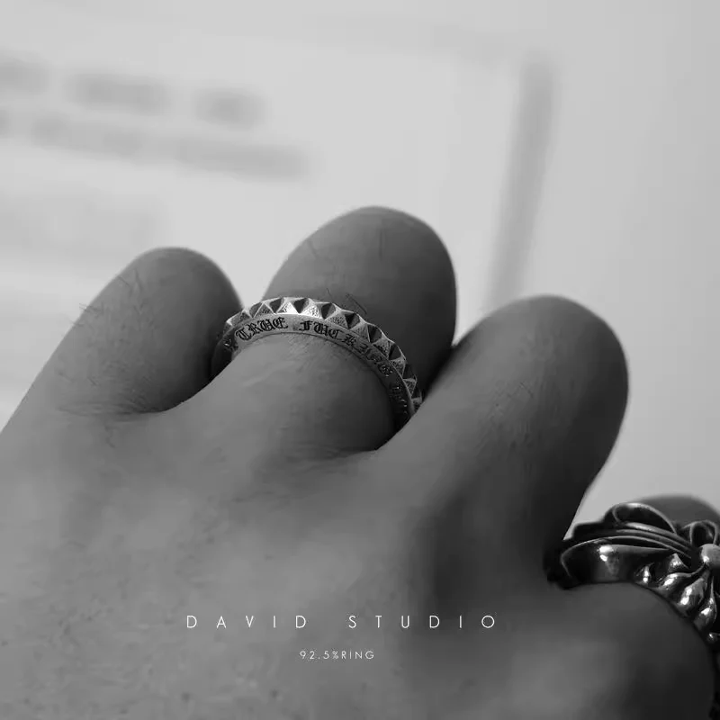 Chrome Hearts Cross Ring - Gothic 925 Sterling Silver Jewelry | David Studio