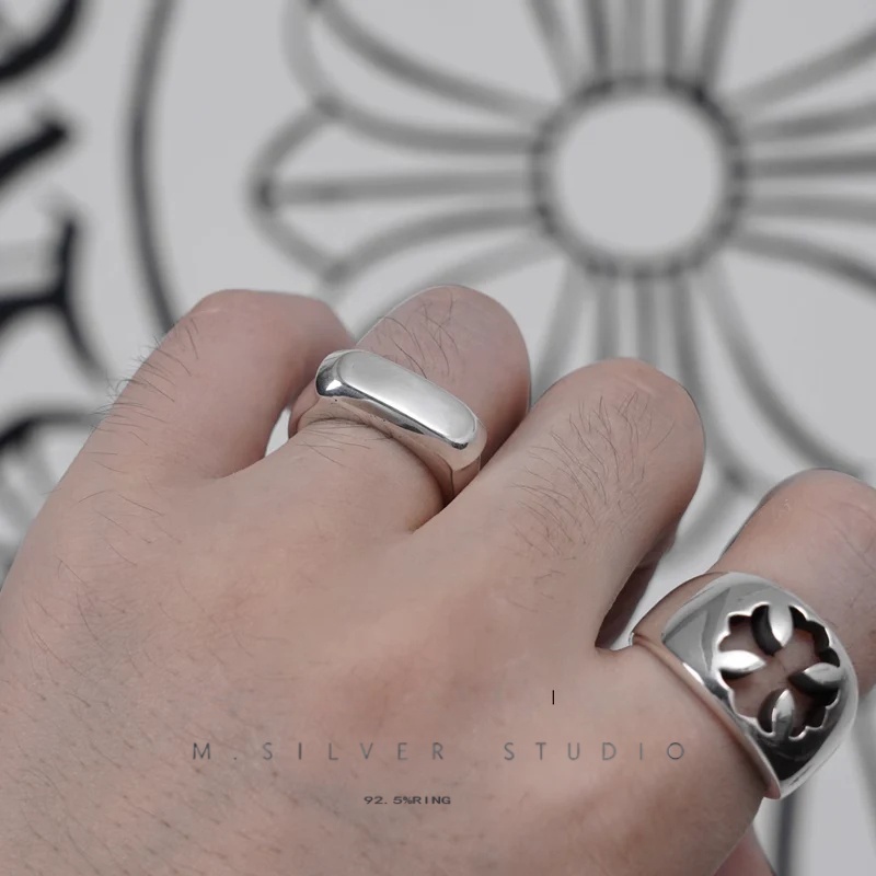 Chrome Hearts Cross Ring - Gothic 925 Sterling Silver Jewelry | David Studio