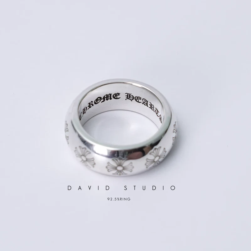 Chrome Hearts Cross Ring - Gothic 925 Sterling Silver Jewelry | David Studio