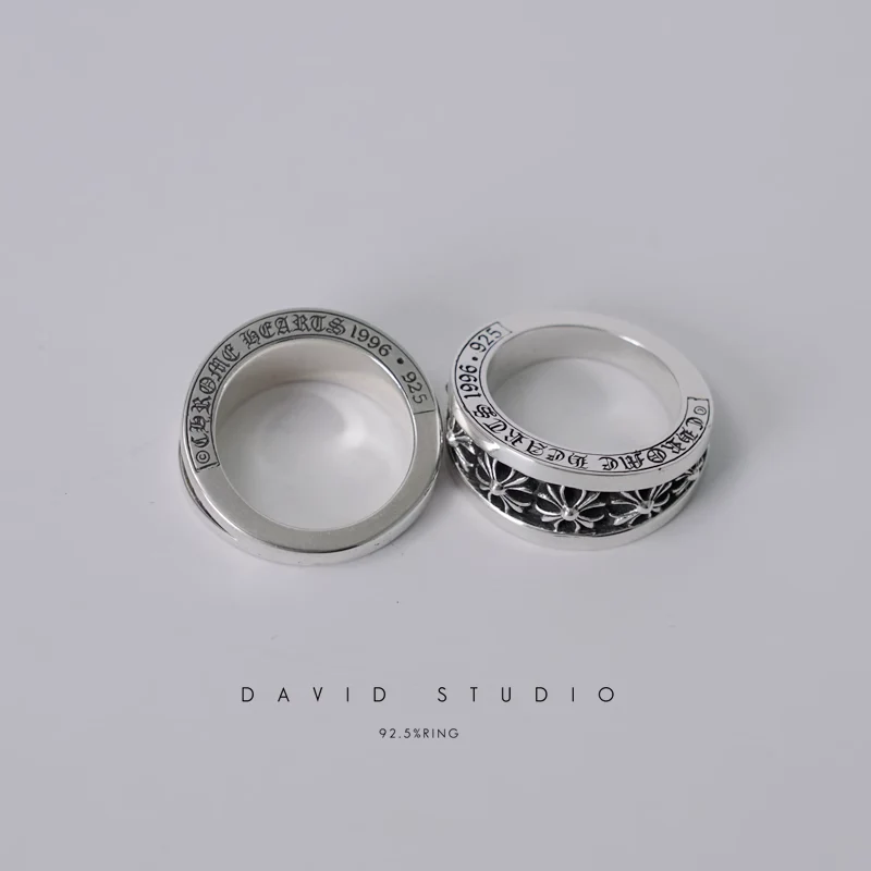 Chrome Hearts Cross Ring - Gothic 925 Sterling Silver Jewelry | David Studio