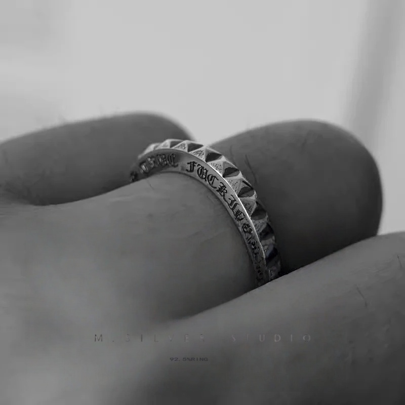 Chrome Hearts Cross Ring - Gothic 925 Sterling Silver Jewelry | David Studio