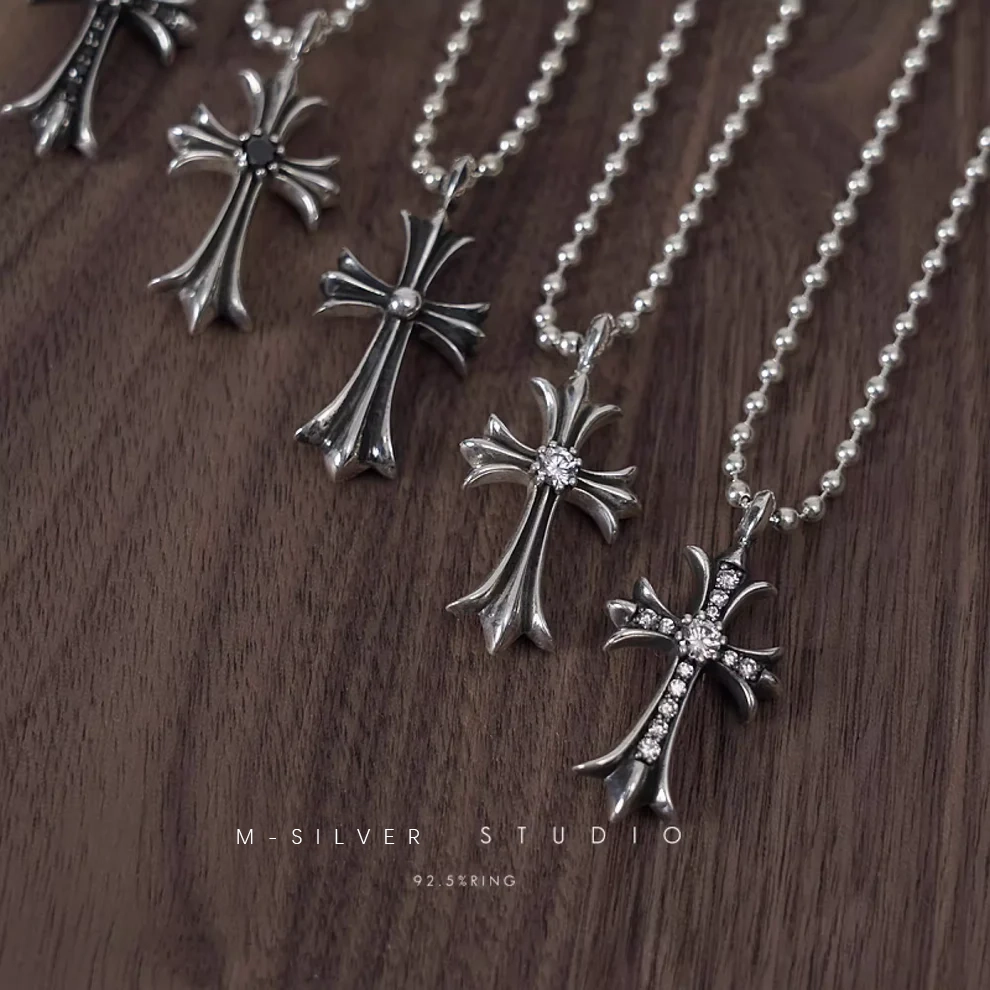 Chrome Hearts Cross Ring - Gothic 925 Sterling Silver Jewelry | David Studio