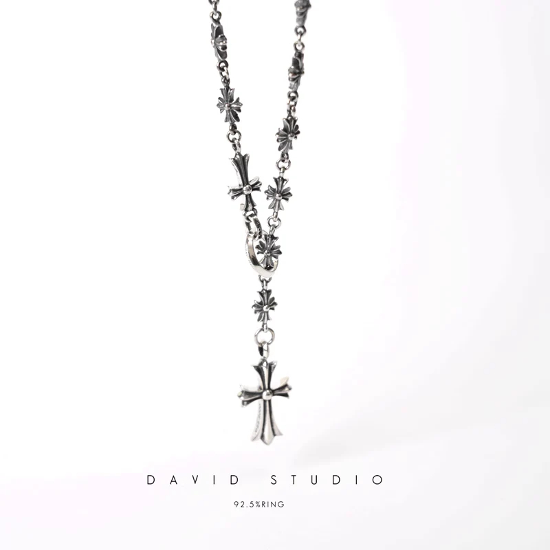 Chrome Hearts Cross Ring - Gothic 925 Sterling Silver Jewelry | David Studio