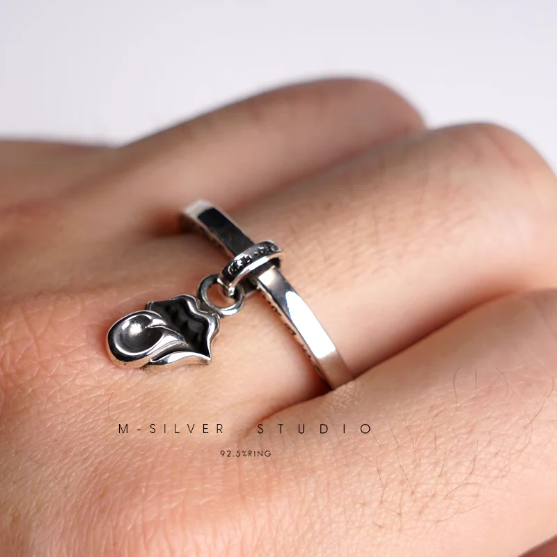 Chrome Hearts Cross Ring - Gothic 925 Sterling Silver Jewelry | David Studio