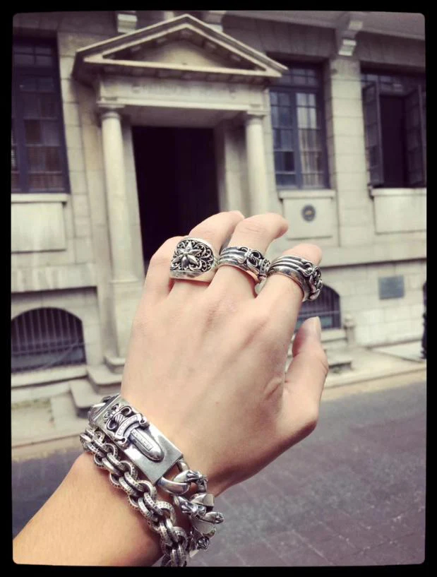 Chrome Hearts Cross Ring - Gothic 925 Sterling Silver Jewelry | David Studio