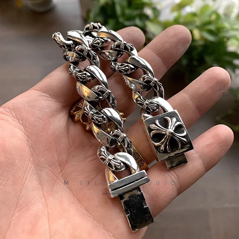 Chrome Hearts Cross Ring - Gothic 925 Sterling Silver Jewelry | David Studio