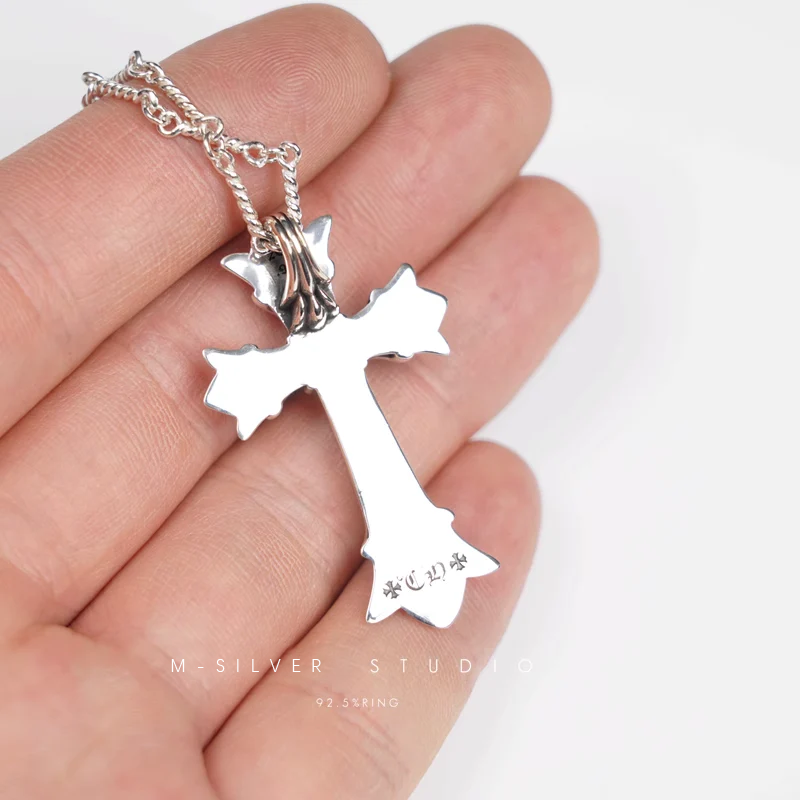 Chrome Hearts Cross Ring - Gothic 925 Sterling Silver Jewelry | David Studio