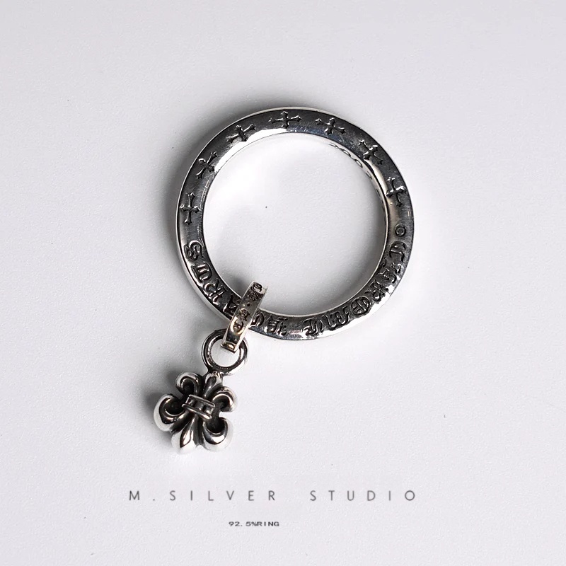 Chrome Hearts Cross Ring - Gothic 925 Sterling Silver Jewelry | David Studio