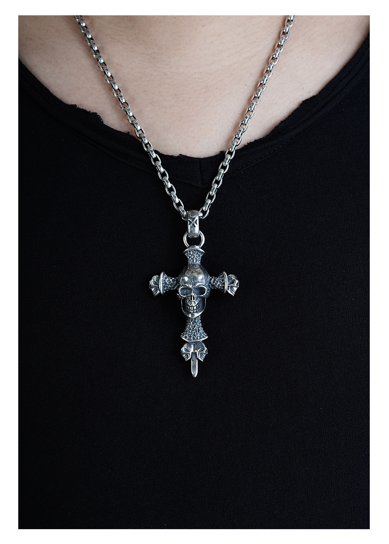 Chrome Hearts Cross Ring - Gothic 925 Sterling Silver Jewelry | David Studio