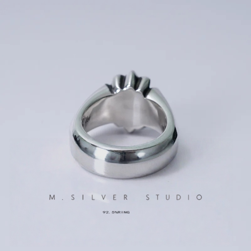 Chrome Hearts Cross Ring - Gothic 925 Sterling Silver Jewelry | David Studio