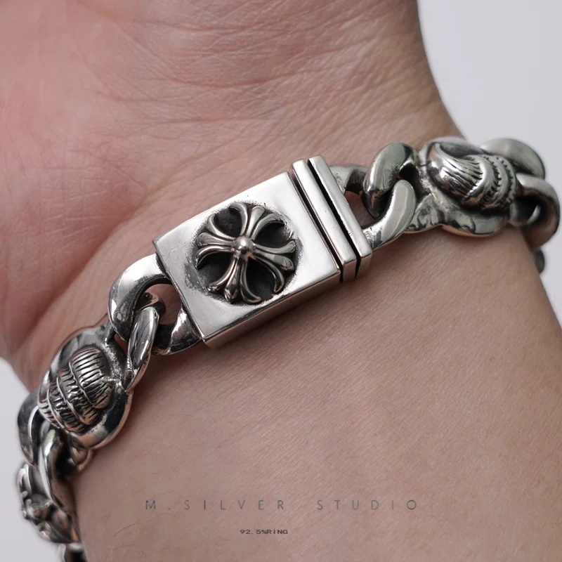 Chrome Hearts Cross Ring - Gothic 925 Sterling Silver Jewelry | David Studio