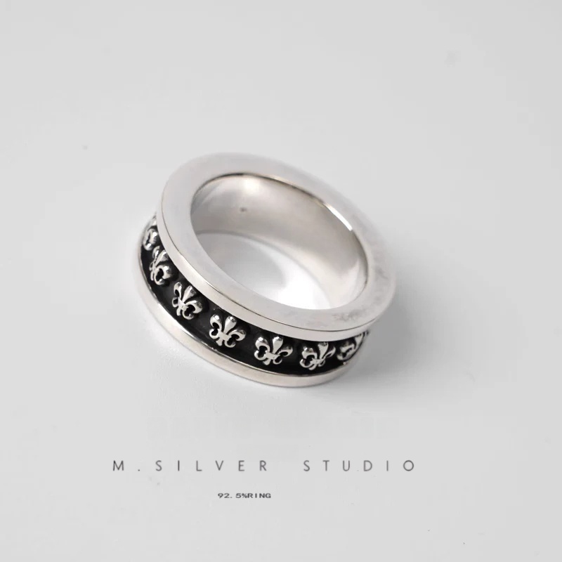 Chrome Hearts Cross Ring - Gothic 925 Sterling Silver Jewelry | David Studio