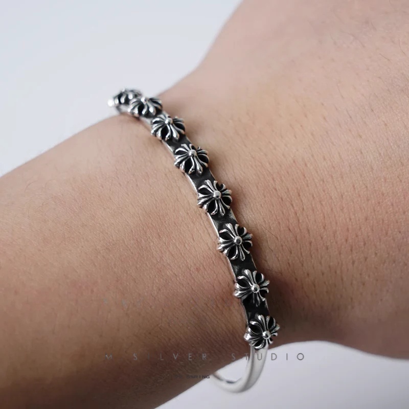 Chrome Hearts Cross Ring - Gothic 925 Sterling Silver Jewelry | David Studio