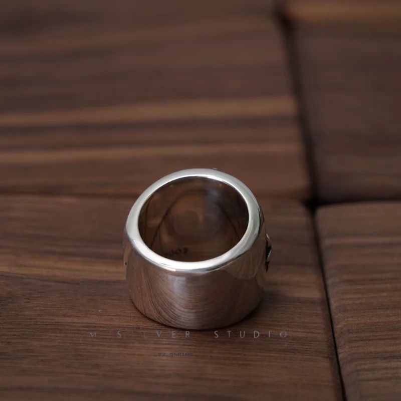 Chrome Hearts Cross Ring - Gothic 925 Sterling Silver Jewelry | David Studio