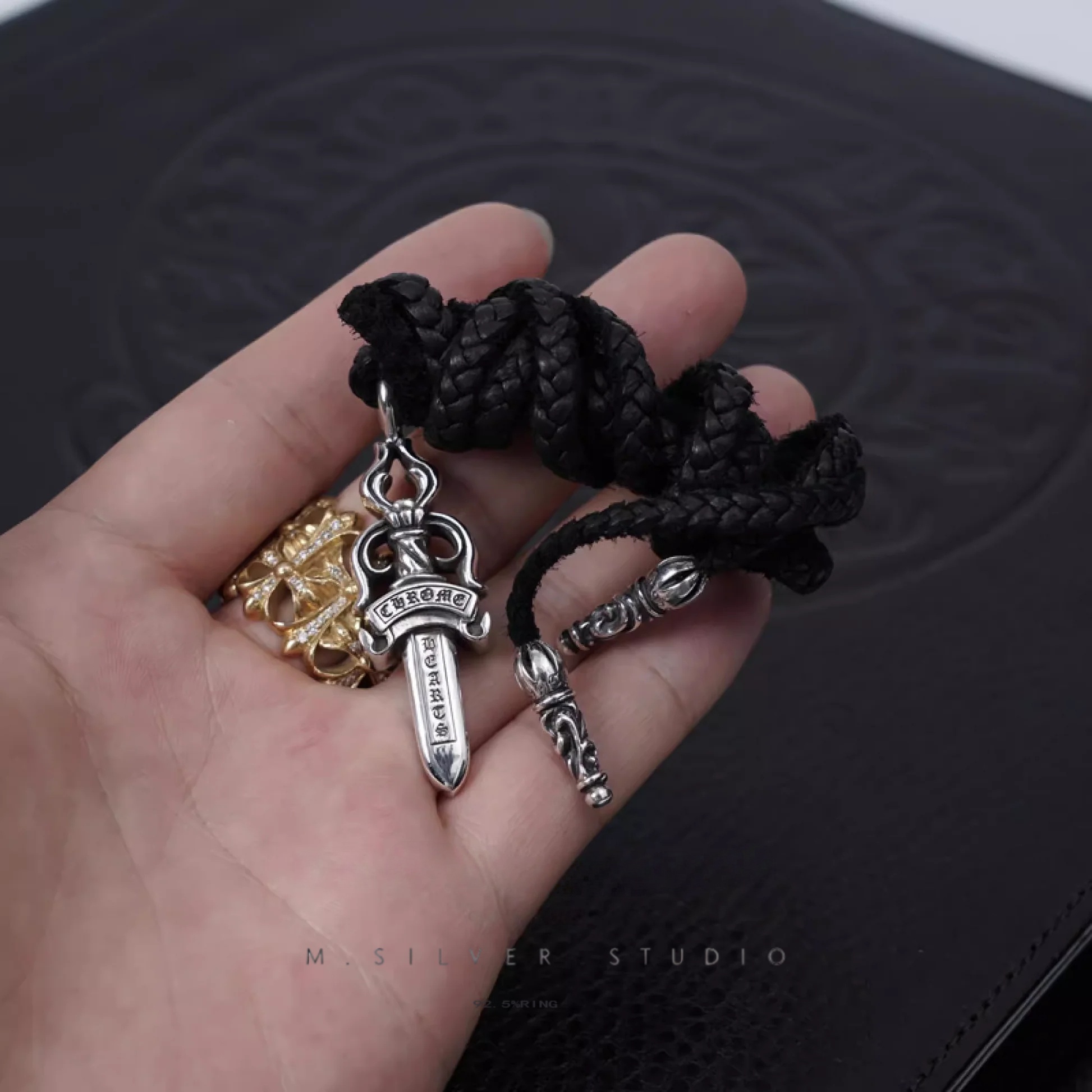 Chrome Hearts Cross Ring - Gothic 925 Sterling Silver Jewelry | David Studio