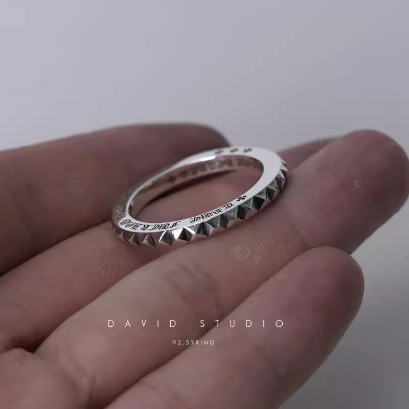 Chrome Hearts Cross Ring - Gothic 925 Sterling Silver Jewelry | David Studio