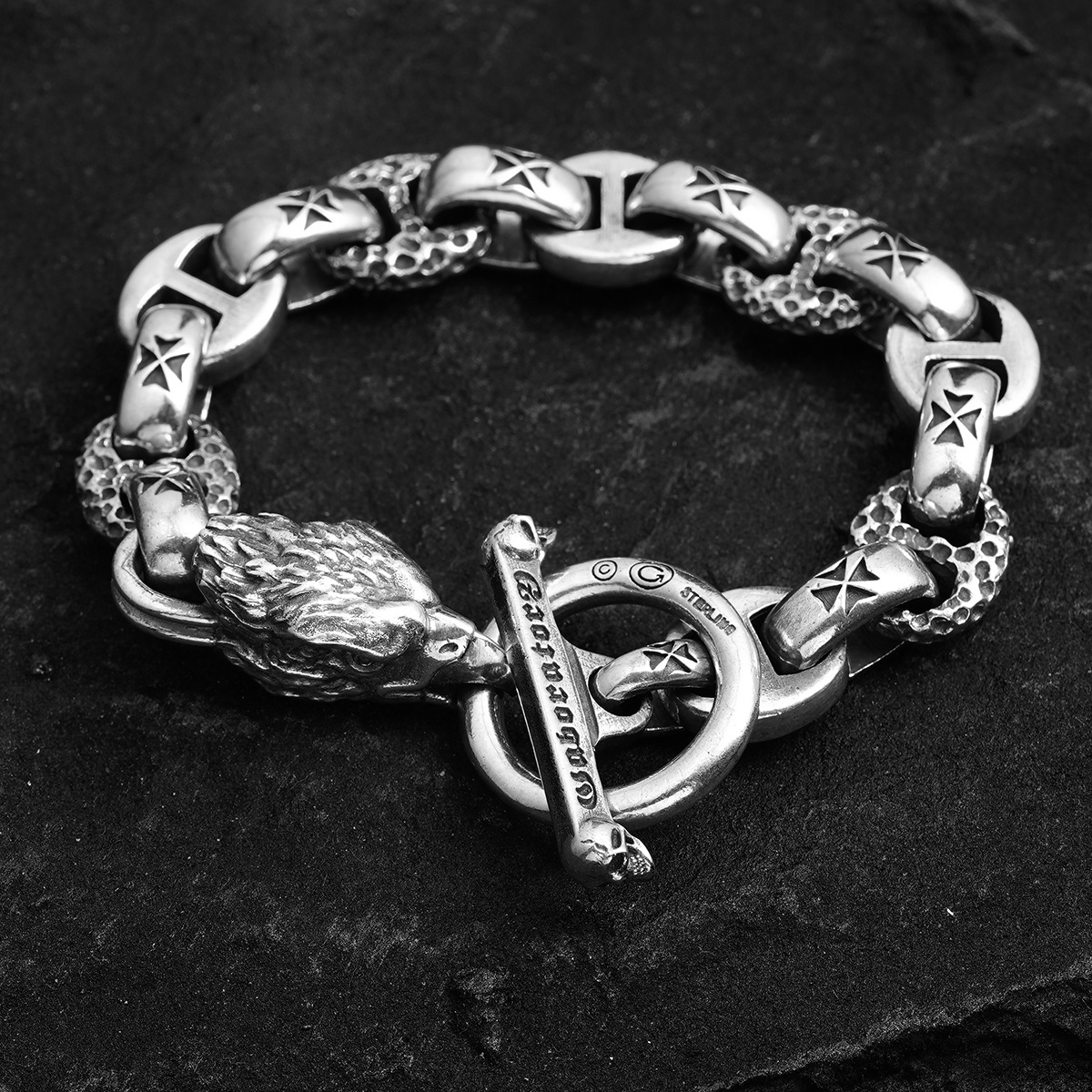 Chrome Hearts Cross Ring - Gothic 925 Sterling Silver Jewelry | David Studio