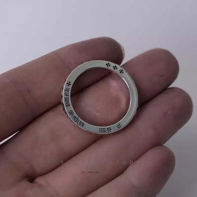 Chrome Hearts Cross Ring - Gothic 925 Sterling Silver Jewelry | David Studio