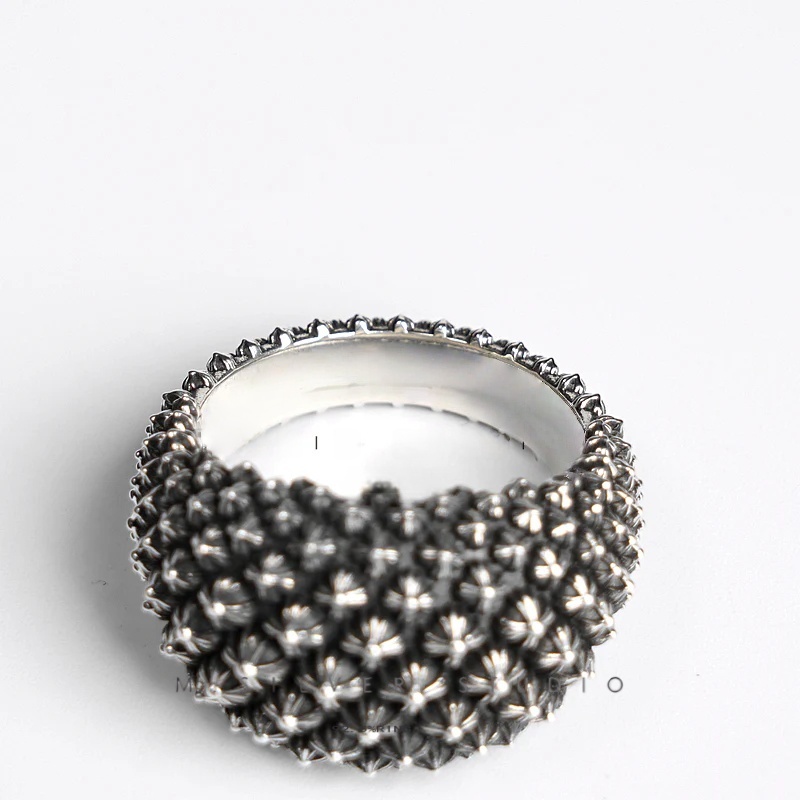 Chrome Hearts Cross Ring - Gothic 925 Sterling Silver Jewelry | David Studio