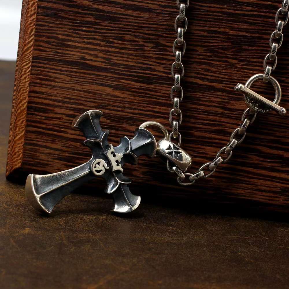 Chrome Hearts Cross Ring - Gothic 925 Sterling Silver Jewelry | David Studio