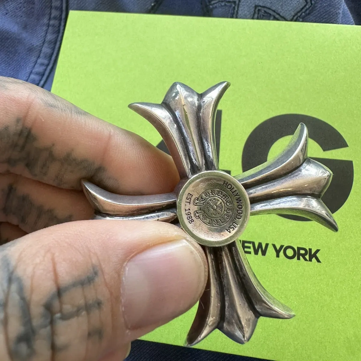 Chrome Hearts Cross Ring - Gothic 925 Sterling Silver Jewelry | David Studio