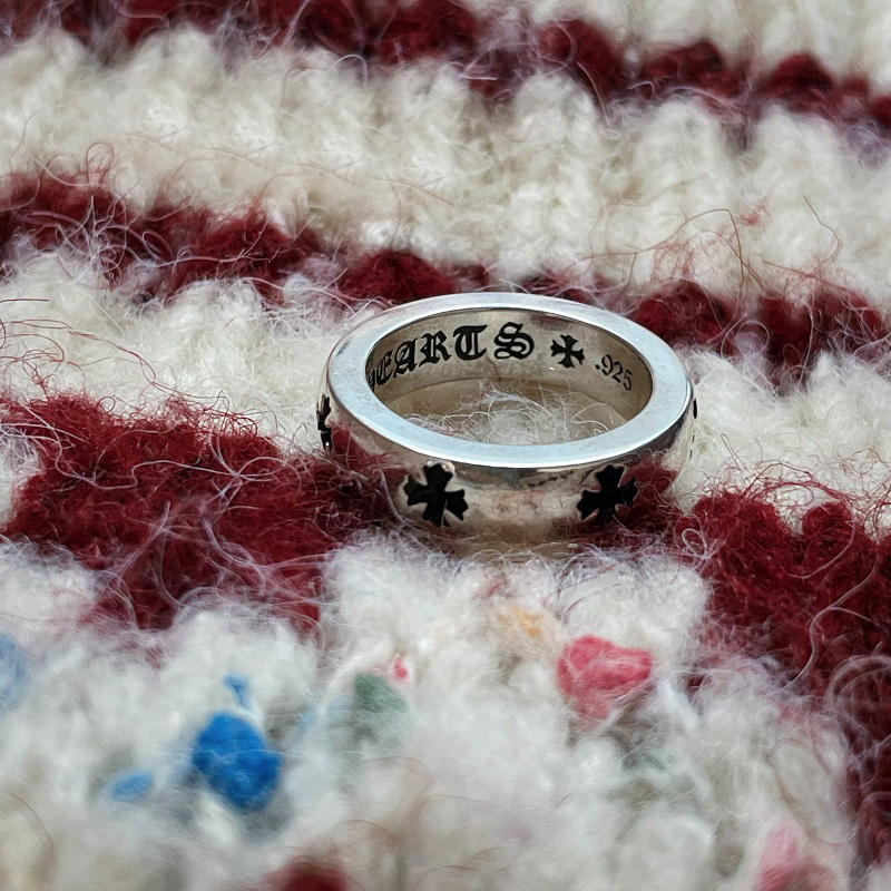 Chrome Hearts Cross Ring - Gothic 925 Sterling Silver Jewelry | David Studio