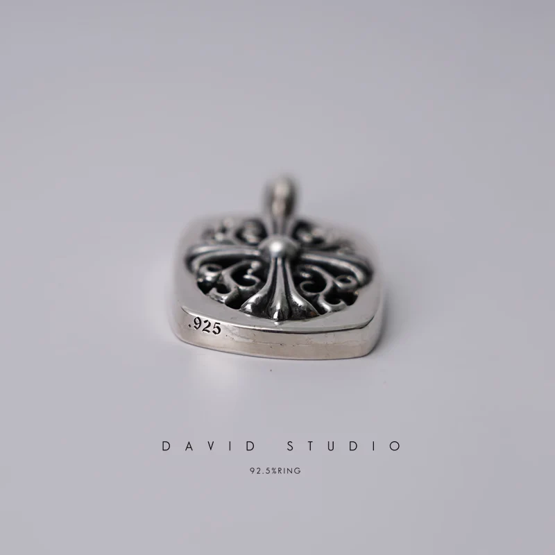 Chrome Hearts Cross Ring - Gothic 925 Sterling Silver Jewelry | David Studio