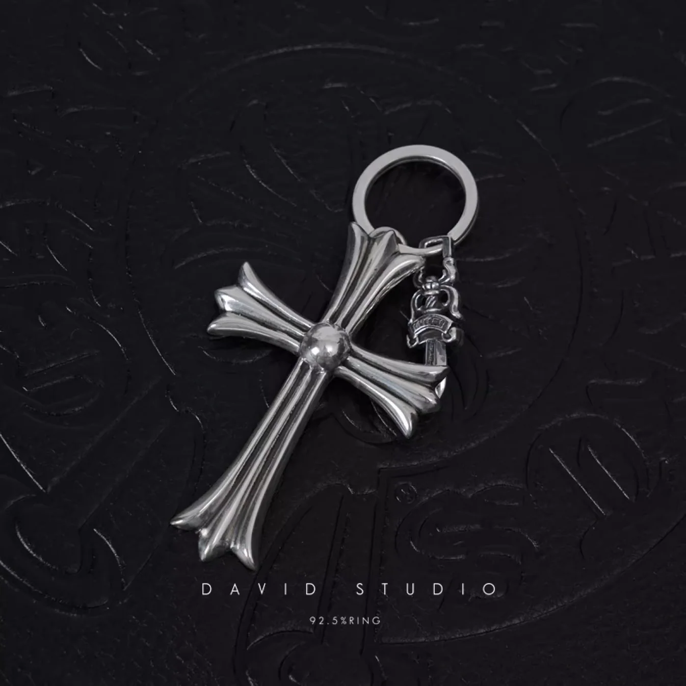 Chrome Hearts Cross Ring - Gothic 925 Sterling Silver Jewelry | David Studio