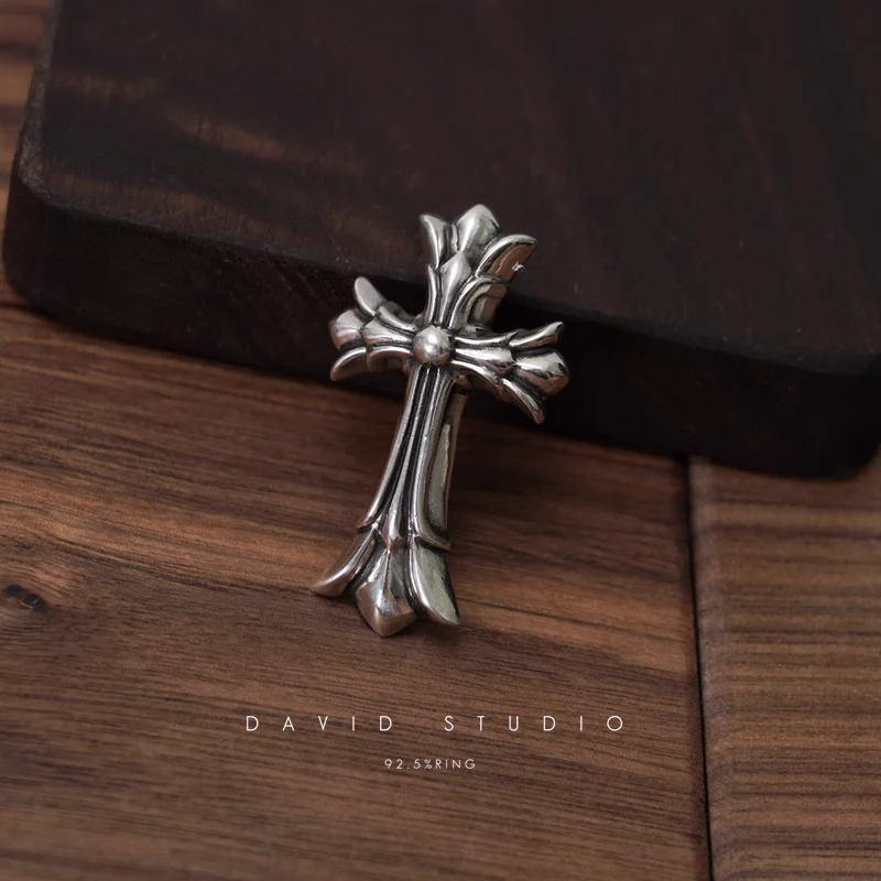 Chrome Hearts Cross Ring - Gothic 925 Sterling Silver Jewelry | David Studio